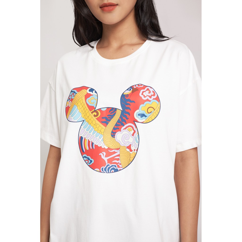 Áo Thun BOO Nam Nữ Oversize Dáng Rộng 100% Cotton Cao Cấp in hình Mickey Hoạ Tiết