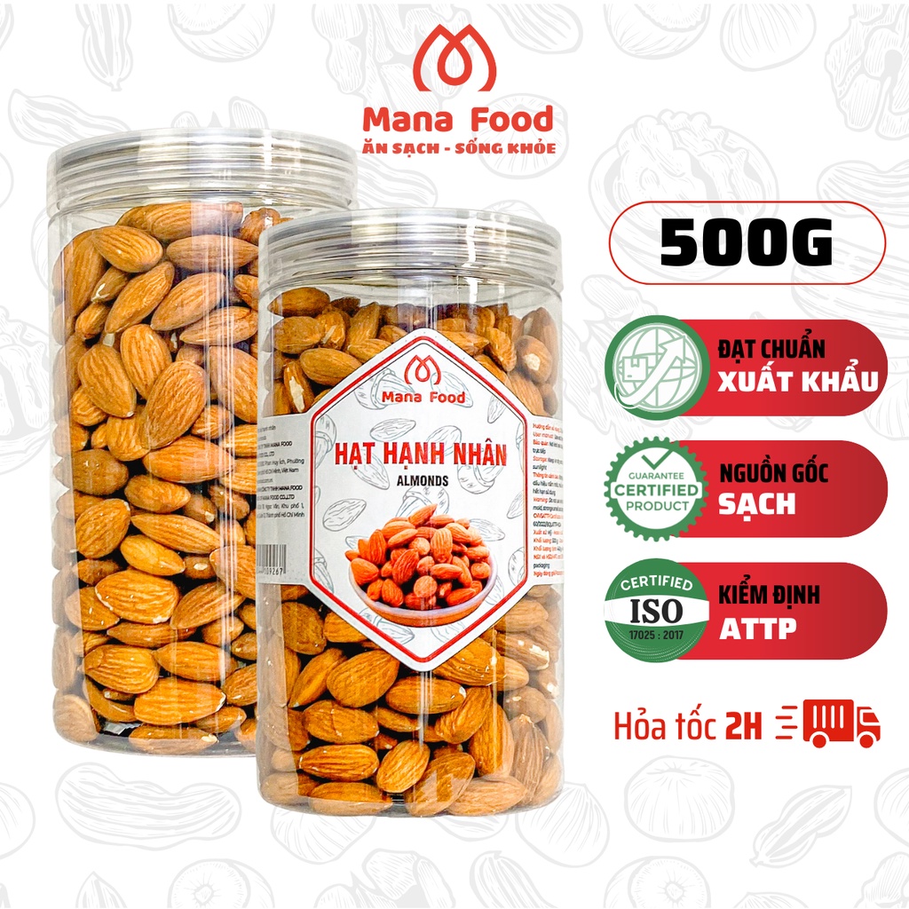 Lõi Hạnh Nhân Mana Food 500G