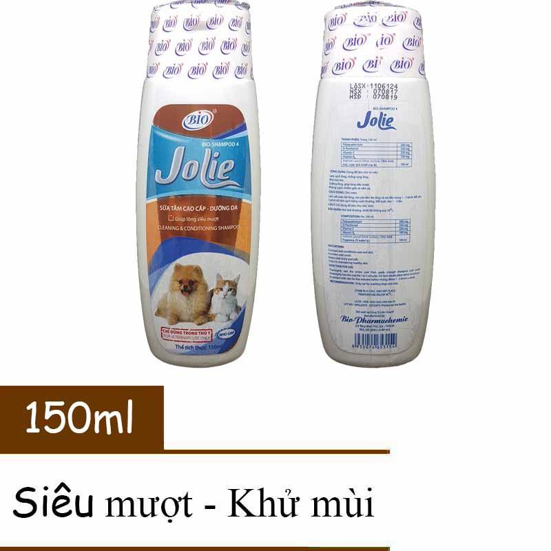 Sữa Tắm Cao Cấp Dưỡng Lông Siêu Mượt Khử Mùi Hôi Jolie Bio  dung tích 150ml