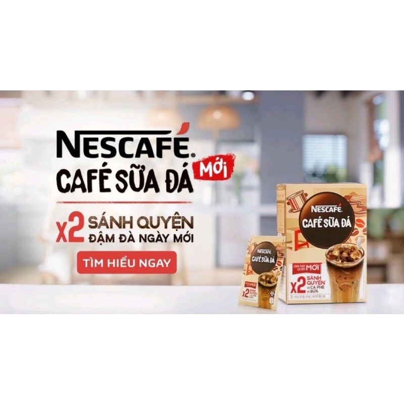 Cà phê Sữa Đá X2 Sánh Quyện NesCafe 3in1