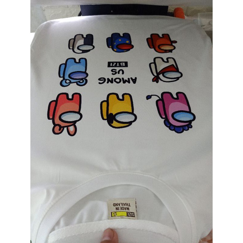 Áo Thun Among Us BT21 Vải Cotton Thái 4 Chiều S122