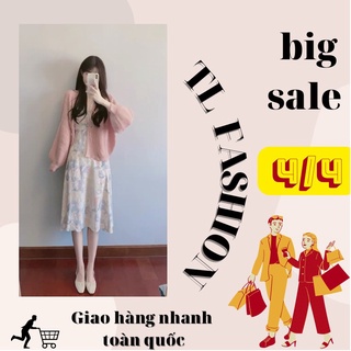 Váy hoa, Váy dài cổ tim cách điệu, hàng thiết kế