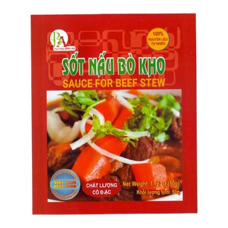 Combo Sốt Gia vị Nấu Bò Kho 50gr - nấu 1 tô thơm cả không gian bếp