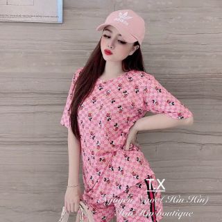 Bộ cotton đùi chuột