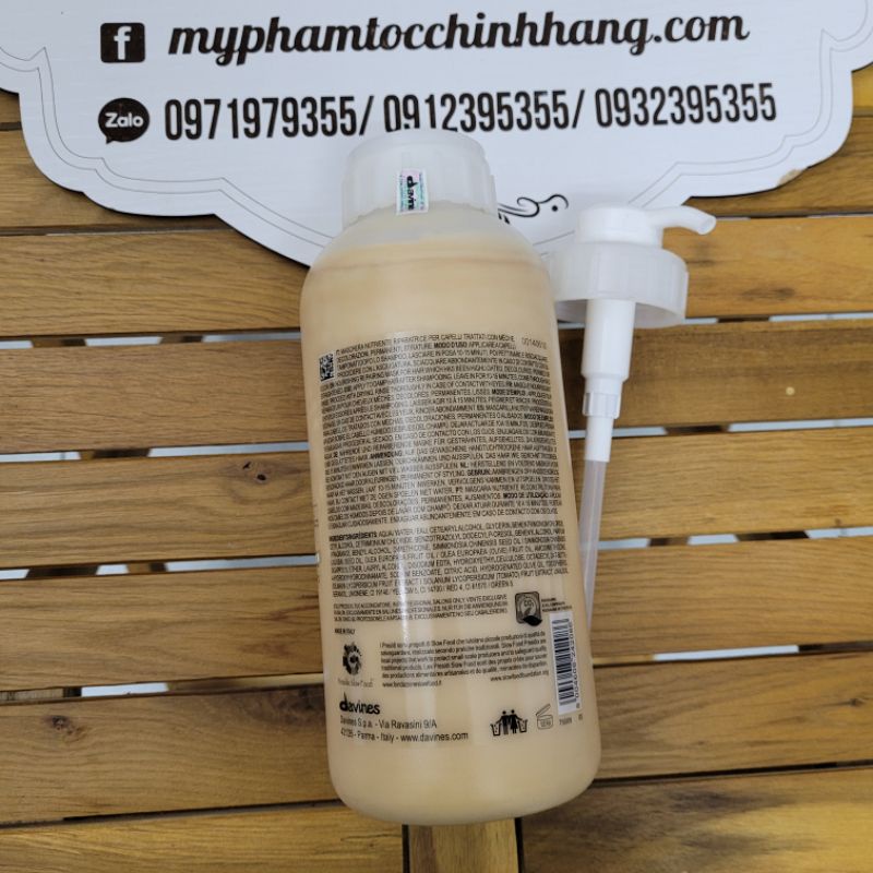 MẶT NẠ DƯỠNG TÓC DAVINES NOUNOU CHO TÓC HƯ TỔN HOẶC MINU CHO TÓC NHUỘM 1000ML