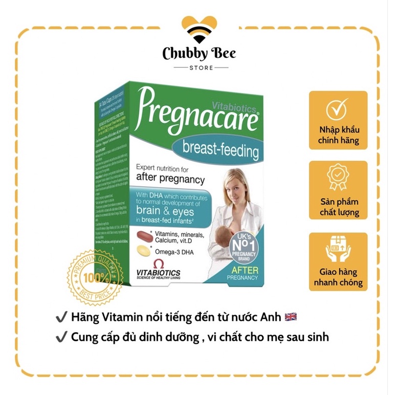Vitamin tổng hợp cho mẹ sau sinh Pregnacare Breastfeeding UK