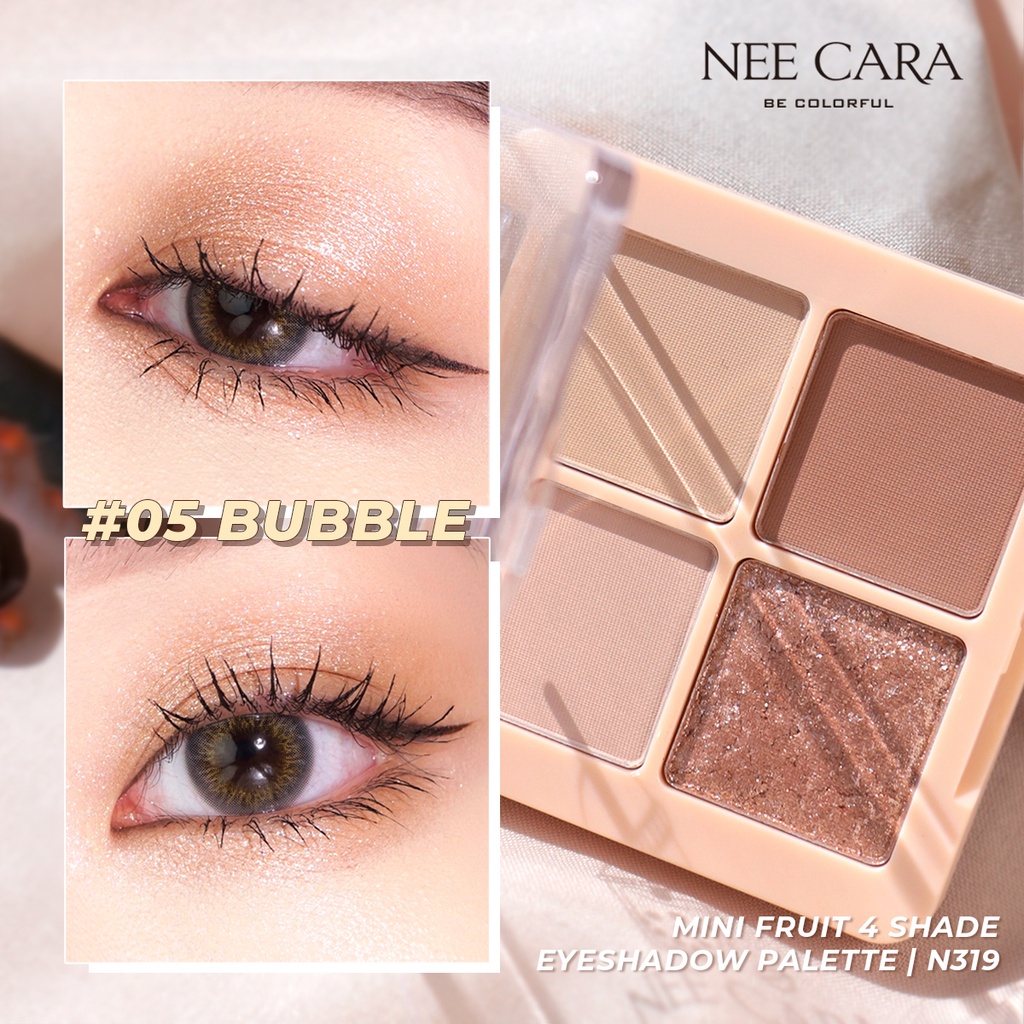 Bảng Phấn Mắt Nee Cara Tone Trà Sữa N319 - Bảng Màu Mắt Tone Nâu Tây Nee Cara