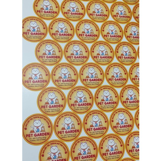 In tem nhãn giấy, thiết kế miễn phí