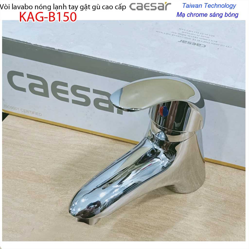 Vòi lavabo Caesar KAG-B150C chiết khấu giá tốt chất lượng tốt, vòi chậu gật gù nóng lạnh Caesar