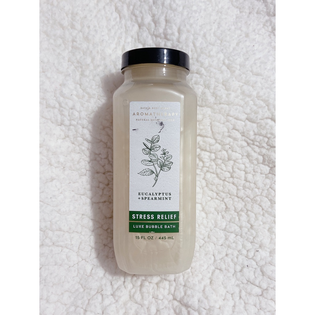 Aromatherapy Eucalyptus Spearmint / Sleep Lavender Vanilla Tắm bồn tắm bong bóng Bath &Body Works Luxe Bubble Bath 445ml