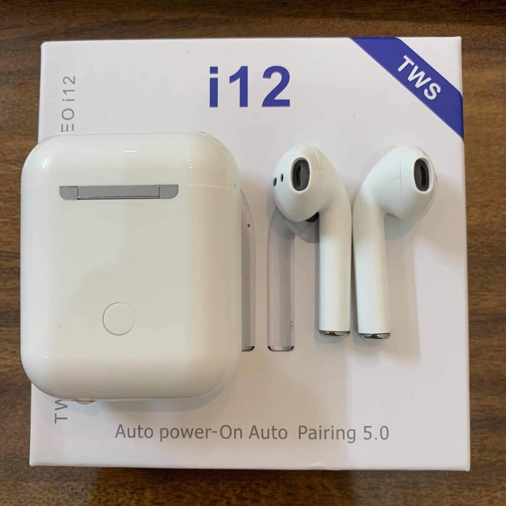 Tai nghe không dây i12 tws bluetooth nhét tai điện thoại gaming in ear chính hãng giá rẻ có mic nghe nhạc chống ồn