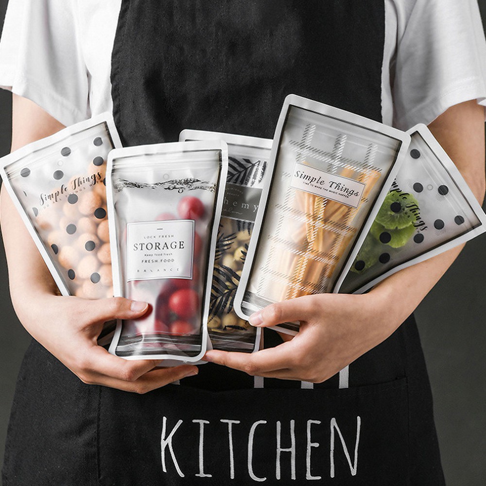 Túi Zip Hoạ Tiết Bảo Quản Thực Phẩm