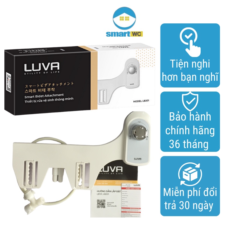 Vòi rửa vệ sinh thông minh Luva Bidet LB 201( 2 vòi rửa)