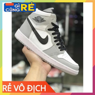 Giày thể thao JD 1 cao cổ xám trắng 💦SALE SỐC🌺, Giày air jordan 1 xám cao móc đen nam nữ mới nhất full box bill