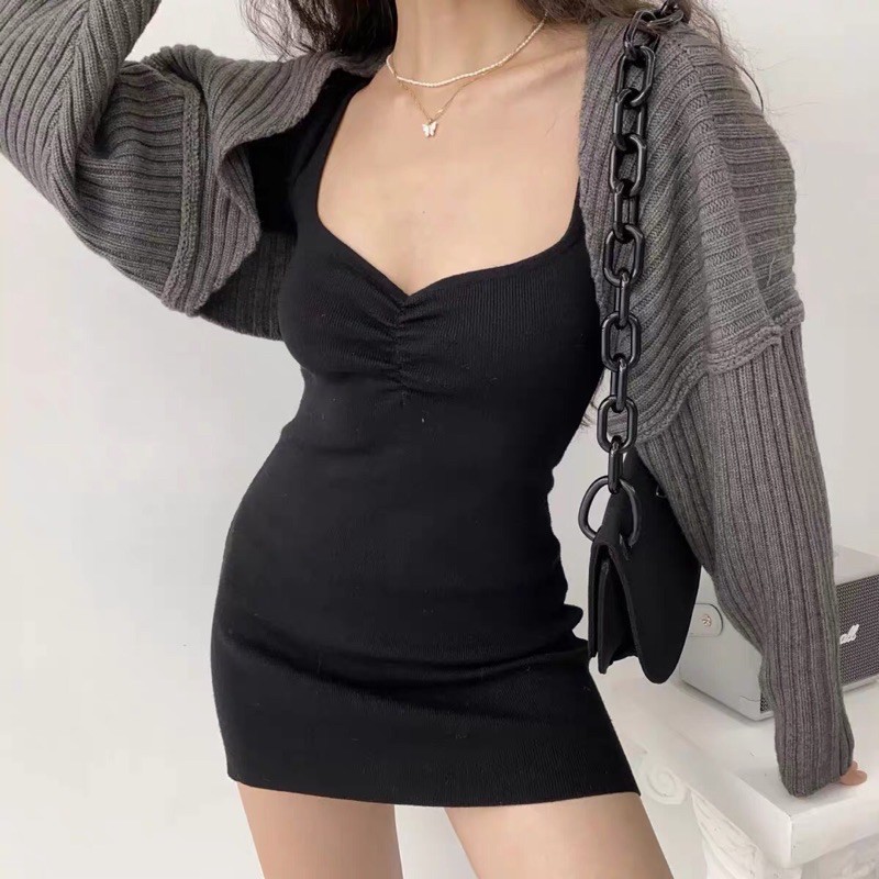 Áo cardigan len dày tay phồng cao cấp - Best Quality