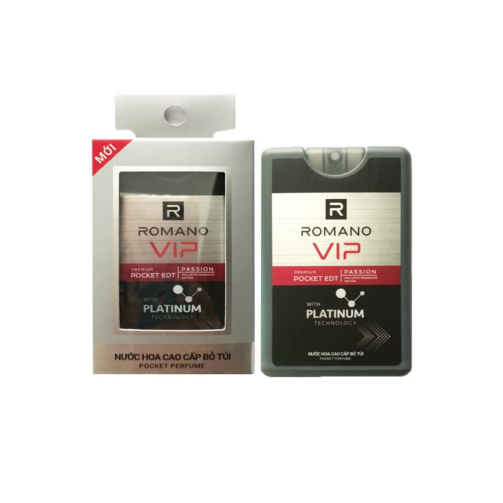 Nước Hoa bỏ Túi Romano Vip Passion 18ml