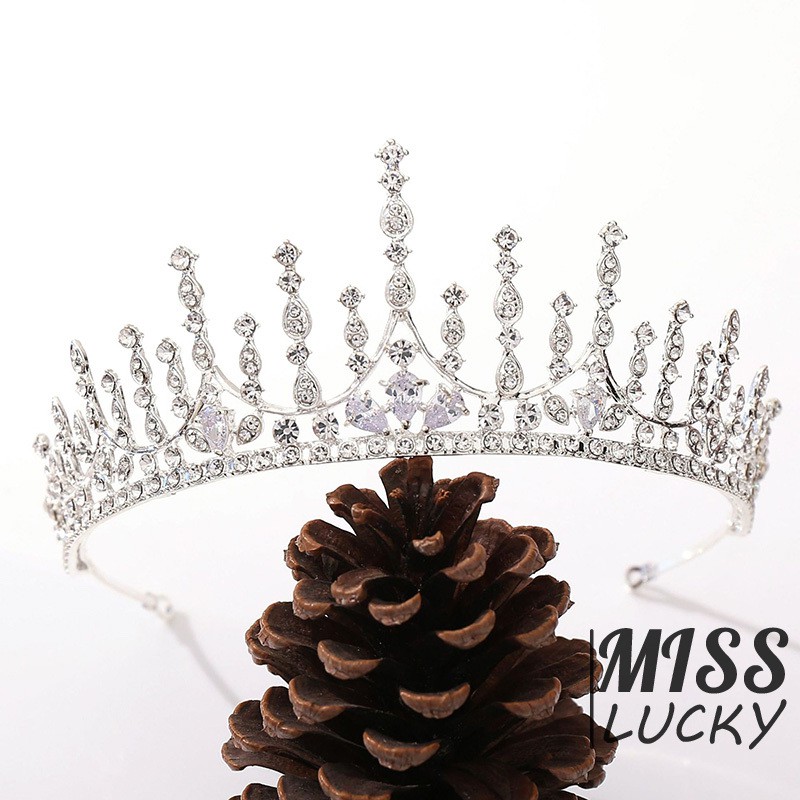 Vương Miện Đính Đá Zircon Sang Trọng Cho Cô Dâu