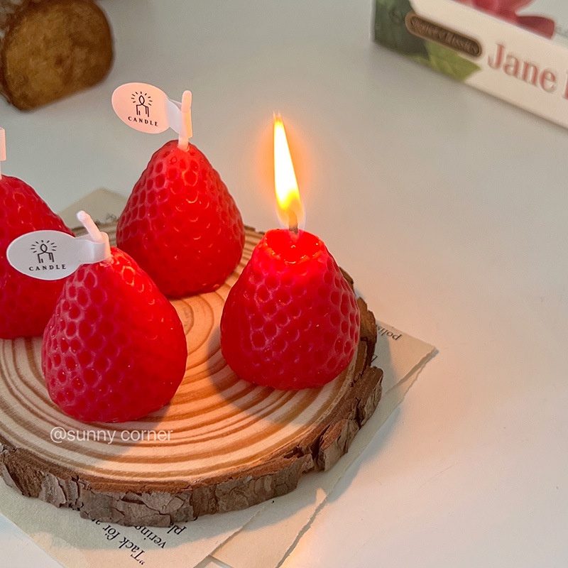 Nến thơm mini để bàn, nến trang trí decor phong cách Hàn Quốc giúp thư giãn, candles decor