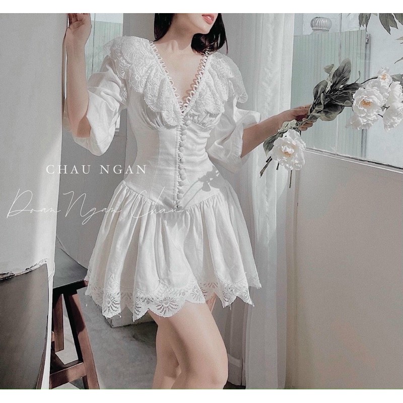 ĐẦM ĐUÔI CÁ NÚT BỌC BO EO (KÈM VIDEO HÌNH THẬT)