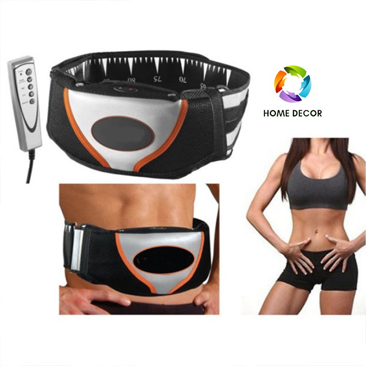 [BH 1 đổi 1]Đai rung nóng Vibro Shape CHÍNH HÃNG, Đai massage giảm mỡ toàn thân HIỆU QUẢ NHANH-HOME DECOR