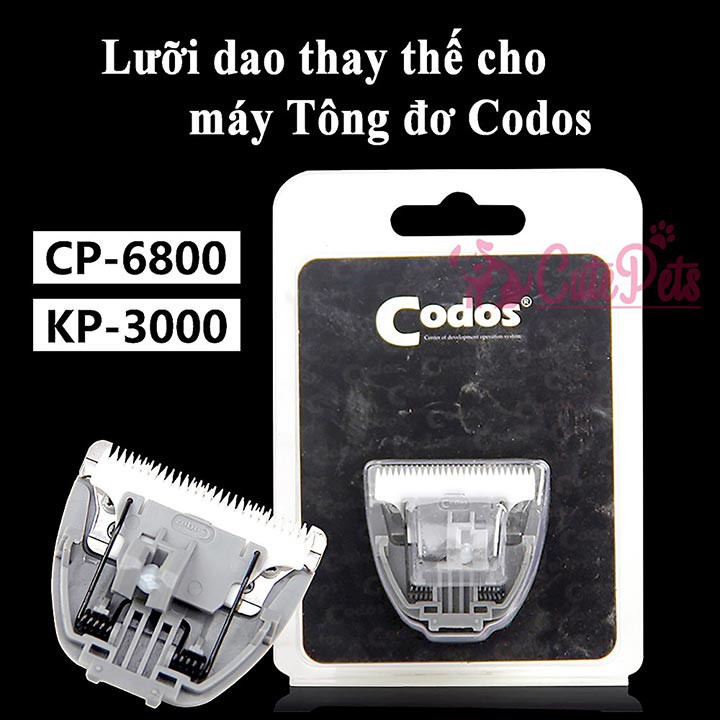 Lưỡi dao thay thế Tông đơ Codos CP 6800 7800 - CutePets Phụ kiện thú cưng Pet shop Hà Nội
