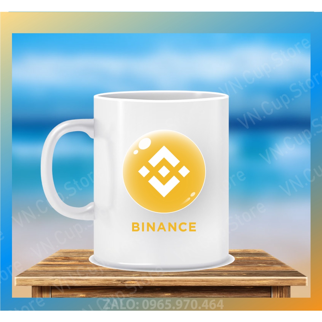 Ly Sứ Có Quai Họa Tiết Đồng Coin Sàn BINANCE (BNB) - In hình lên ly sứ, cốc theo yêu cầu của bạn - HÌNH LỚP, CÔNG TY