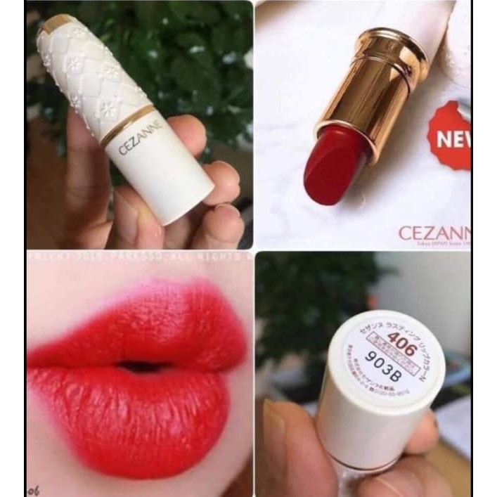 Son Cezanne Lasting Lip Color 501 - 407 - 105 - 504 - 402 - 406 Nhật Bản