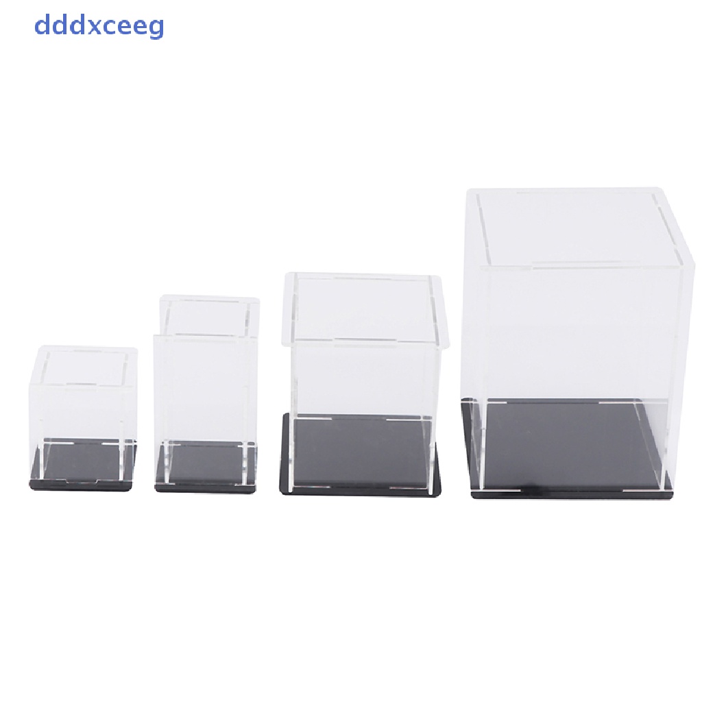 Hộp Lập Phương Tự Dính Trưng Bày SAjeNH Acrylic Trong Suốt Chống Bụi Chống Tia UV Bảo Vệ Đồ Chơi Chất Lượng Tốt