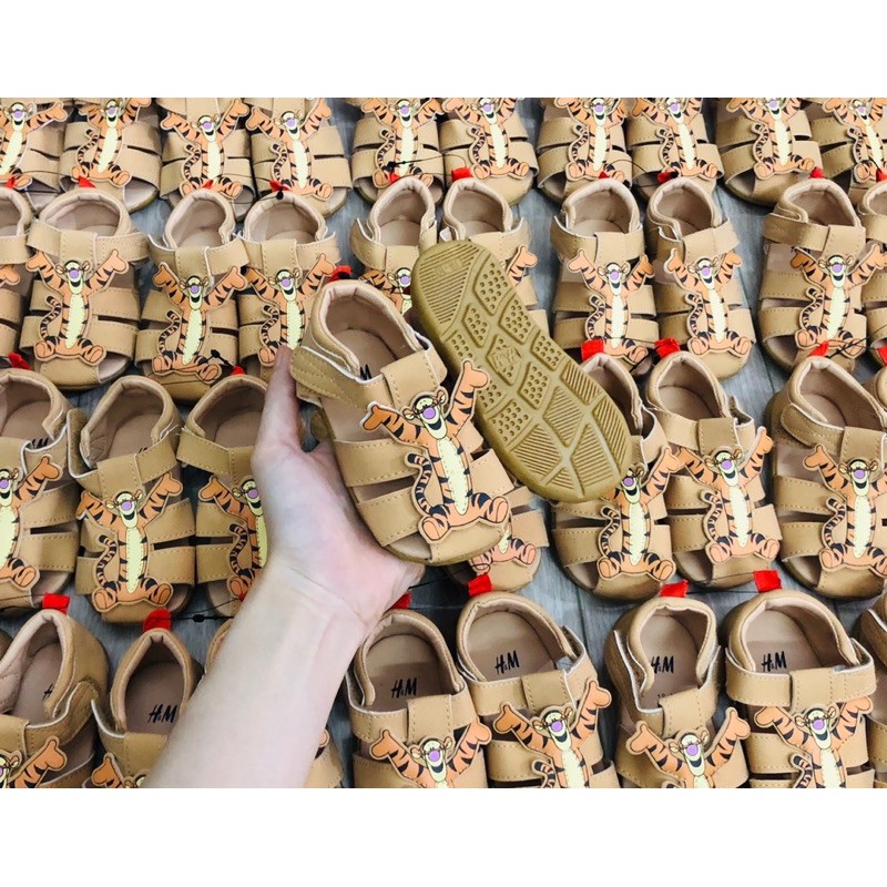 Sandal rọ hổ tiger nâu 0-4Y