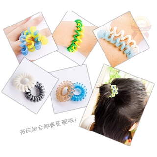 Dây chun buộc tóc lò xo bằng nhựa dẻo