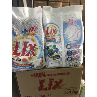 combo2goi Bột giặt Lix Extra hương Hoa 2.4kg