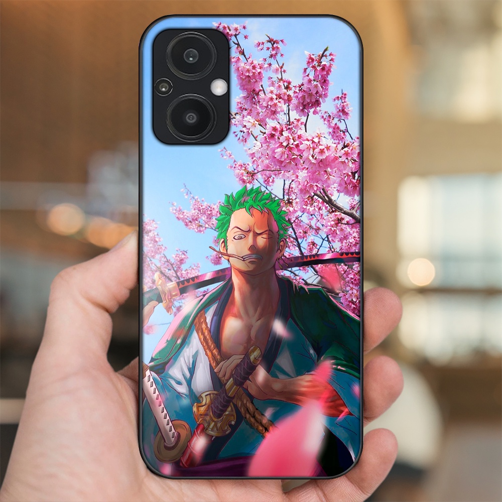 Ốp lưng Oppo Reno 7Z 5G viền đen in hình Zoro One Piece