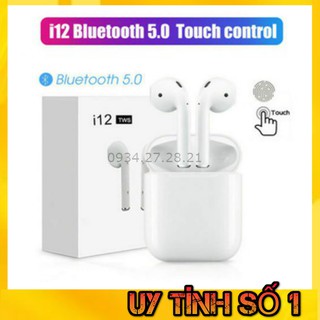 Tai nghe bluetooth I12 TWS công nghê 5.0 cảm ứng
