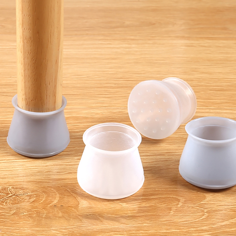 Set 4 Miếng Lót Chân Bàn Ghế Bằng Silicon Chống Trượt
