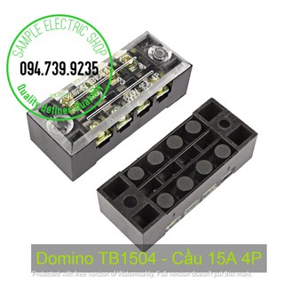 Cầu đấu TB1504 - Cầu Domino 15A 4P - cầu đấu khối 15A 4P