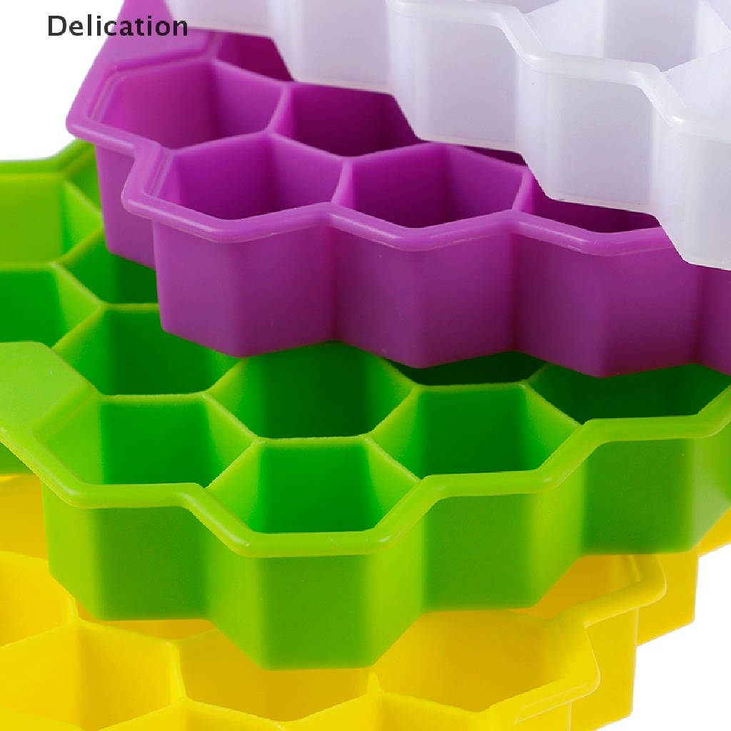 Khuôn Silicone Làm Đá 37 Ô Hình Tổ Ong