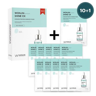 Hộp 10 miếng mặt nạ giấy Dr.Wonjin Wonjin Effect Shine Ex Concentrated Essence Mask + Tặng 1 miếng