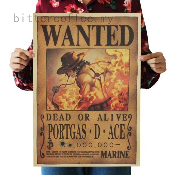 Poster Hoạt Hình One Piece Portgas\u00b7D\u00b7 Ace