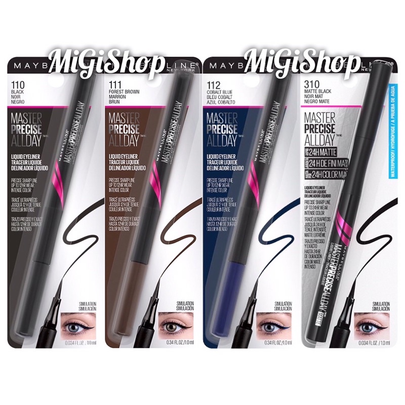 Bút Kẻ Mắt Nước Maybeliine Master Precise Allday Liquid Eyeliner 1.0ml