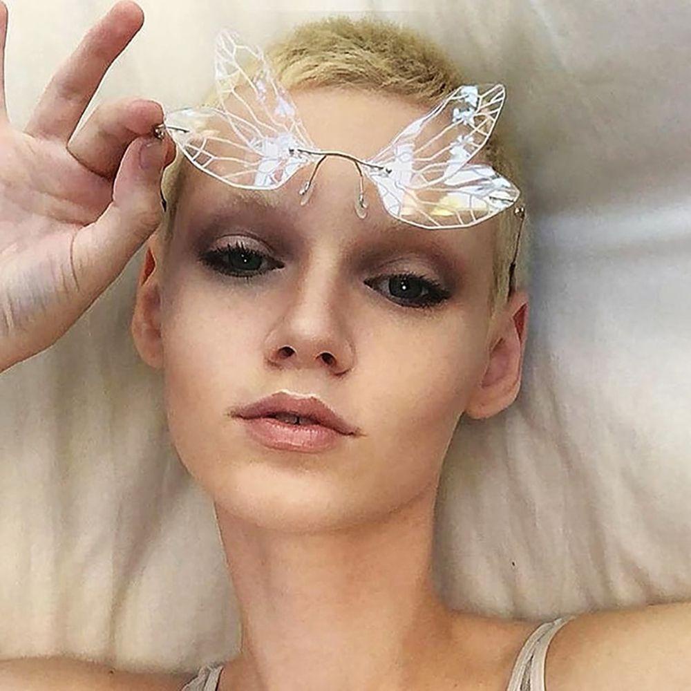 Kính Mát Gọng Hình Cánh Chuồn Chuồn BACK2LIFE Chống Bức Xạ Phong Cách Hàn Quốc Cho Nam Và Nữ