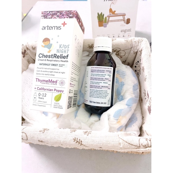 [ DATE 2025 ] SIRO ARTEMIS CHEST RELIEF CỦA NEW ZEALAND CHO TRẺ 0 -12T - 100ML