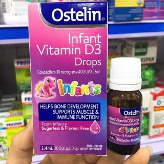Vitamin D3 Drop Ostelin cho bé từ sơ sinh