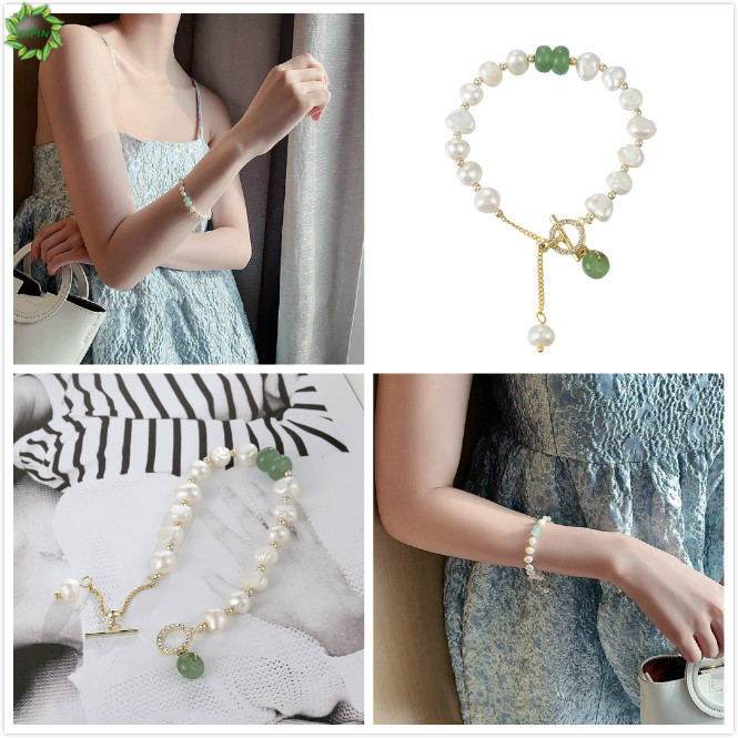 Vòng Tay Chuỗi Ngọc Trai Nhân Tạo Phong Cách Bohemia Cho Nữ
