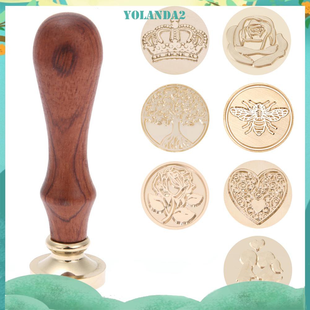 Đầu Con Dấu Bằng Đồng Mạ Vàng Kiểu Dáng Retro Độc Đáo