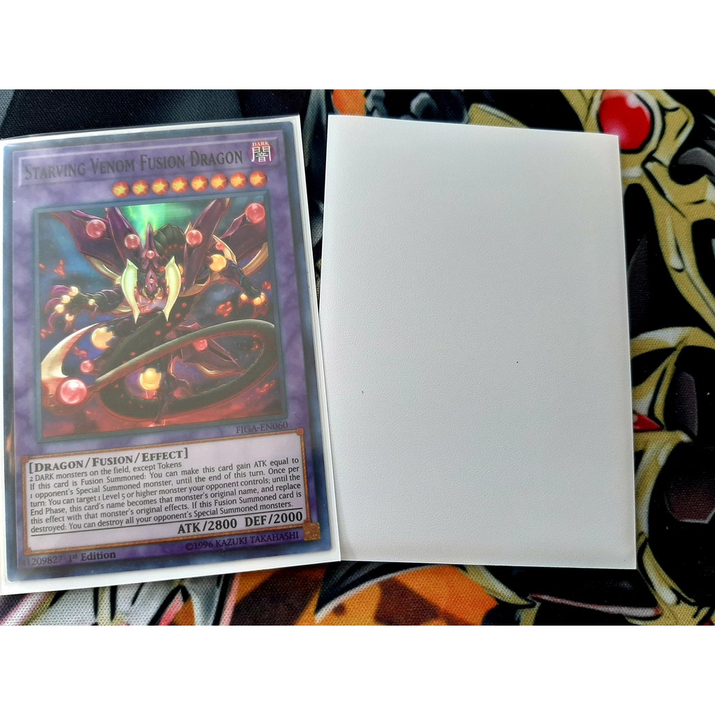 BỌC BÀI YUGIOH 01 cái bọc bài Yugioh - 8,5 x 6cm - TRẮNG