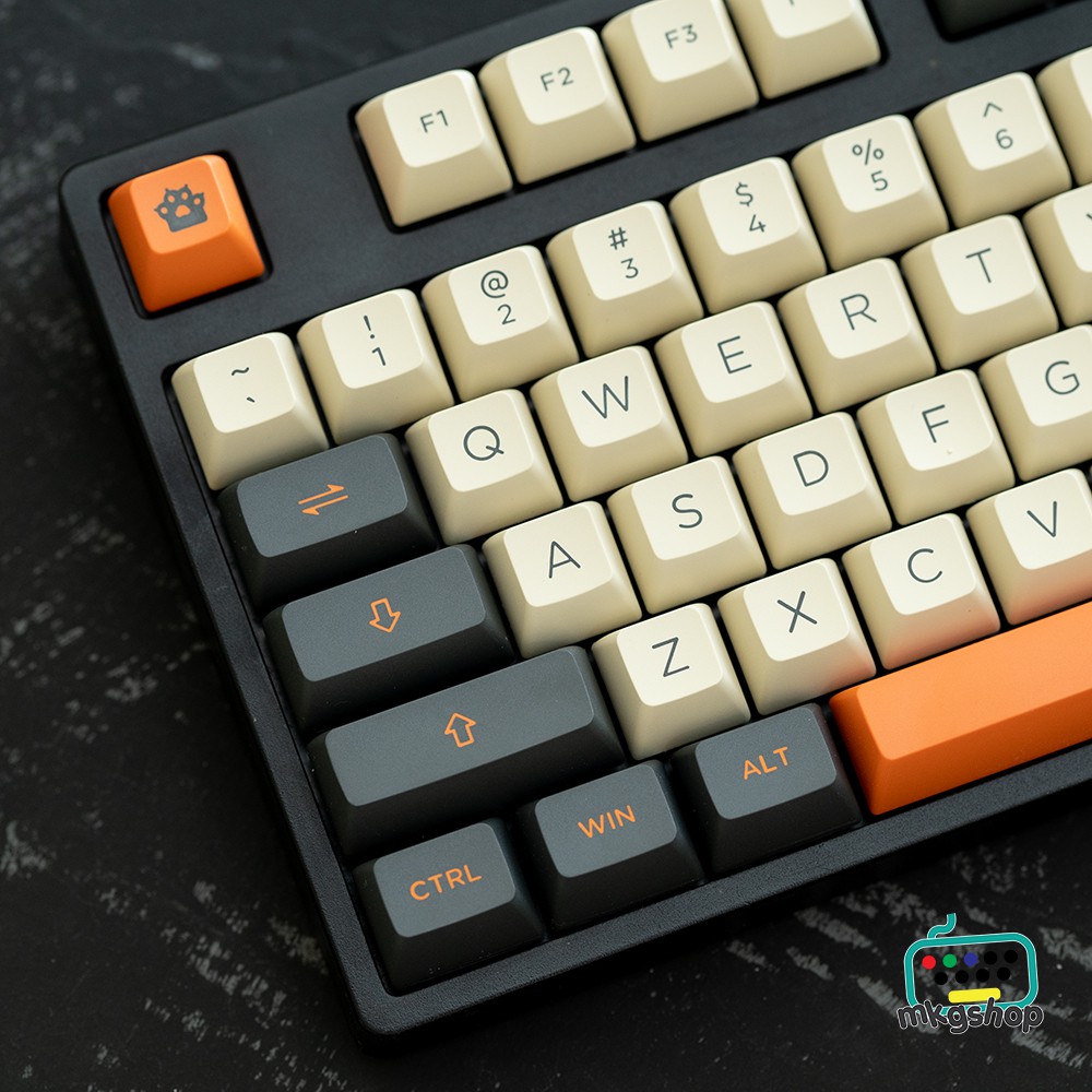 Nút bàn phím keycap ASA Carbon Retro PBT doubleshot