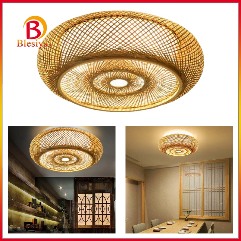 [BLESIYA1] Bamboo Lamp Shade Restaurants Ceiling Chandelier Lampshade for Home Decor