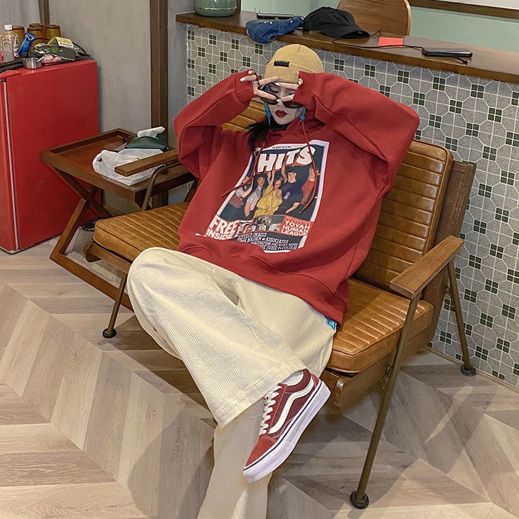 Áo hoodie dáng rộng có kích thước lớn đến 300kg thời trang cho nam và nữ