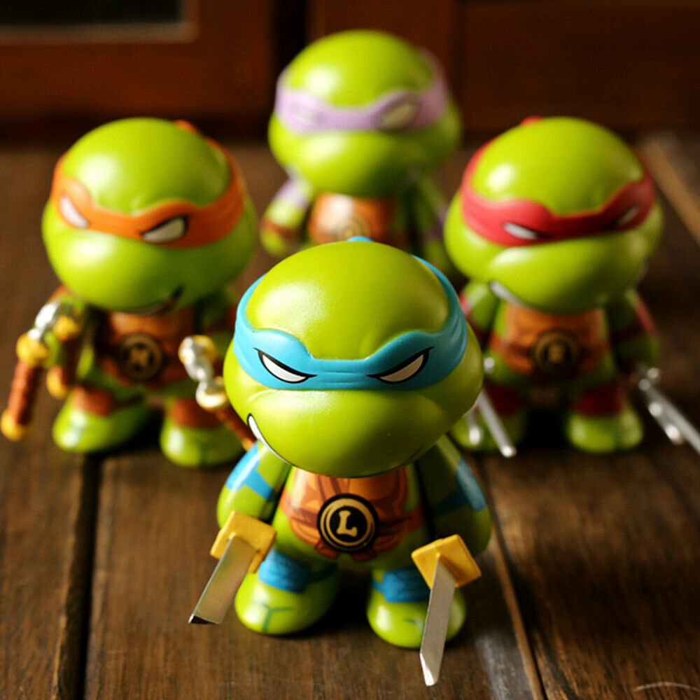 Set 4 mô hình nhân vật Ninja Rùa nhỏ nhắn dễ thương