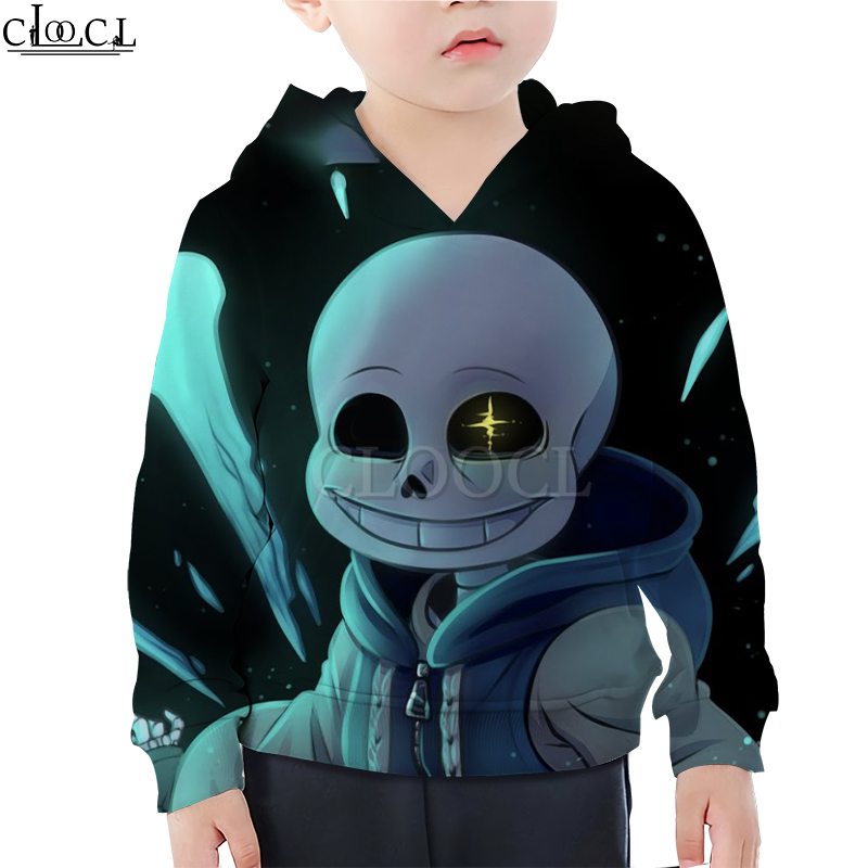 Áo Hoodie In Hình Game Undertale Sans 3D Cá Tính Cho Bé